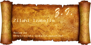 Zilahi Izabella névjegykártya